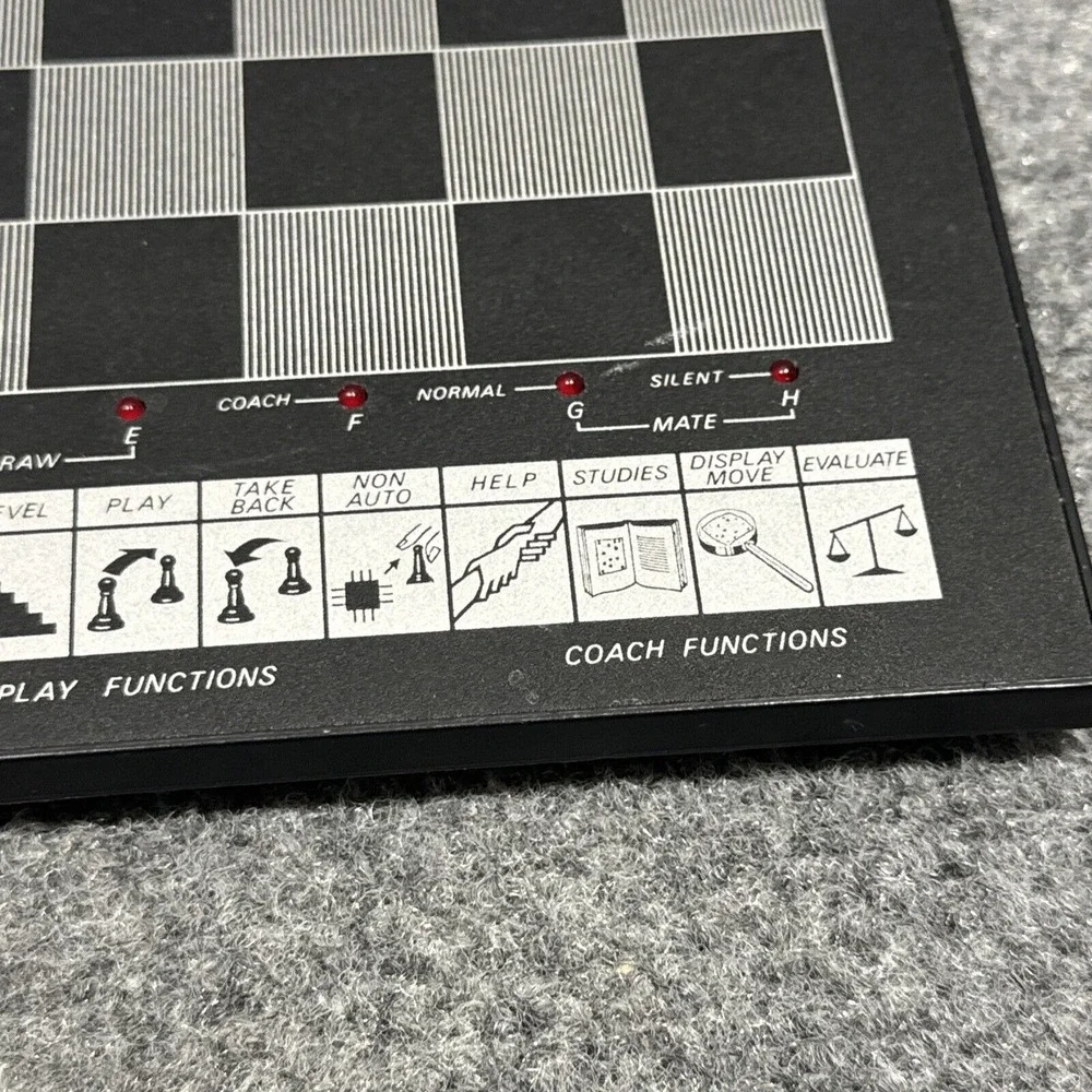 1986 SciSys MK 12 Trainer Kasparov Electronic‎ Chess Game Board Only